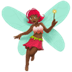 🧚🏾‍♀️ woman fairy: medium-dark skin tone display on Apple